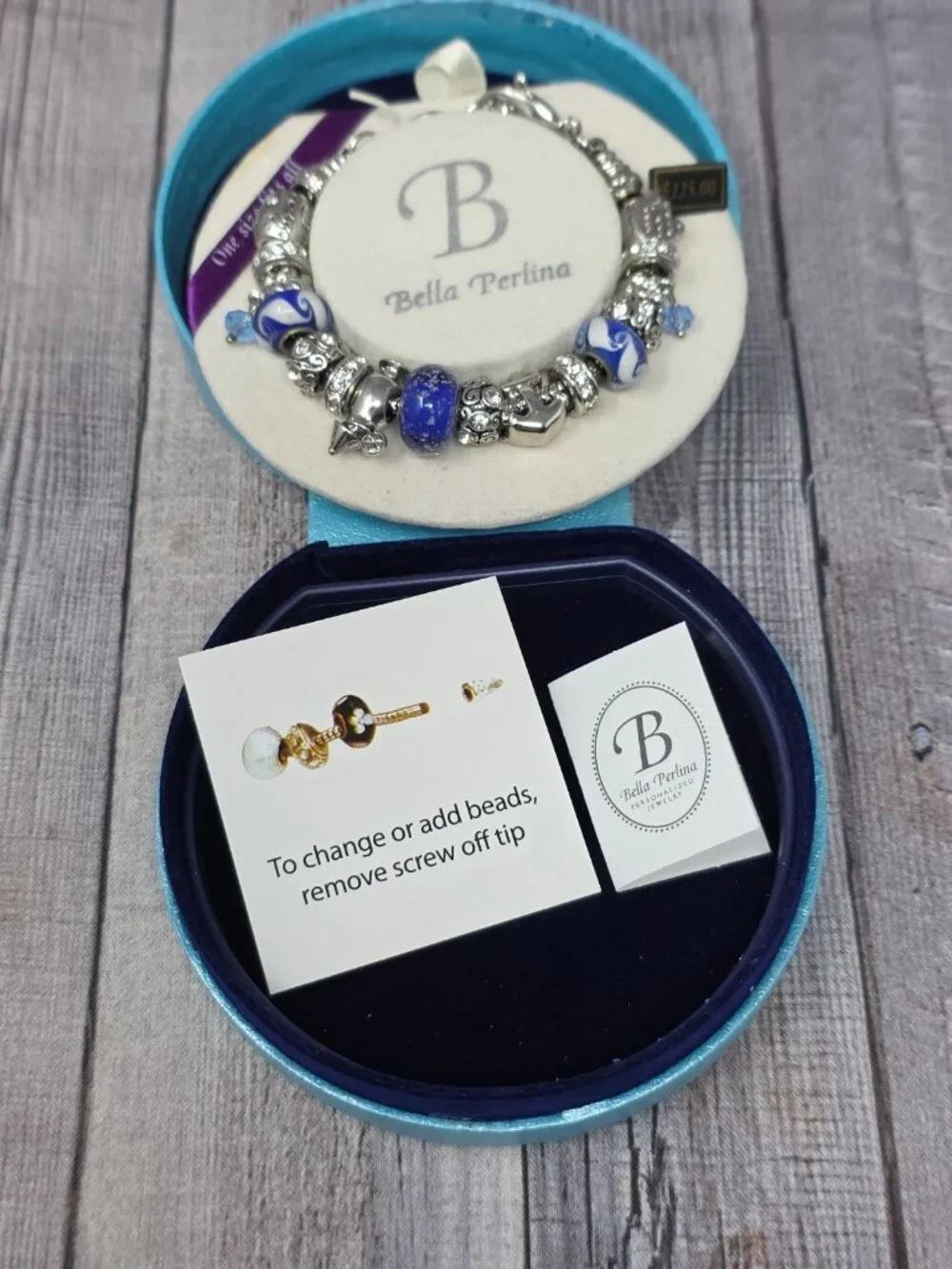 Women's Bracelet, Bella Perlina, One Size Fits All, Decorative Color Stones, New